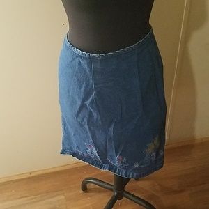 Denim skirt plus sized